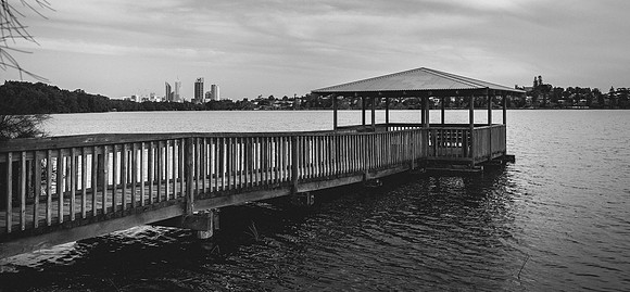Perth Skyline, Lake Monger, Western Australia
