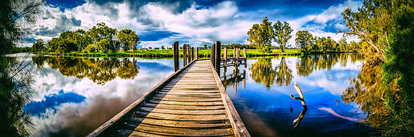 Woodbridge House Private Jetty Pano