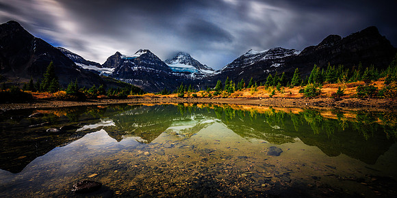 Tarn near Mt Assiniboine, BC, Canada